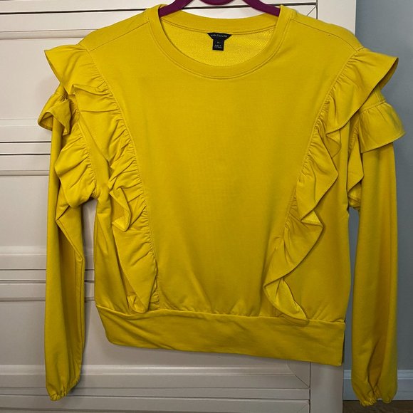 Ann Taylor Tops - Ann Taylor - NWOT - Ruffle Sweatshirt -XS